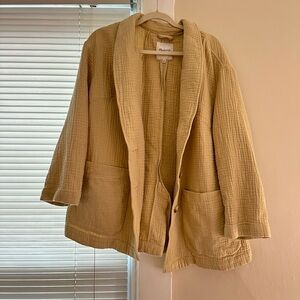 Madewell Textured Cream Blazer